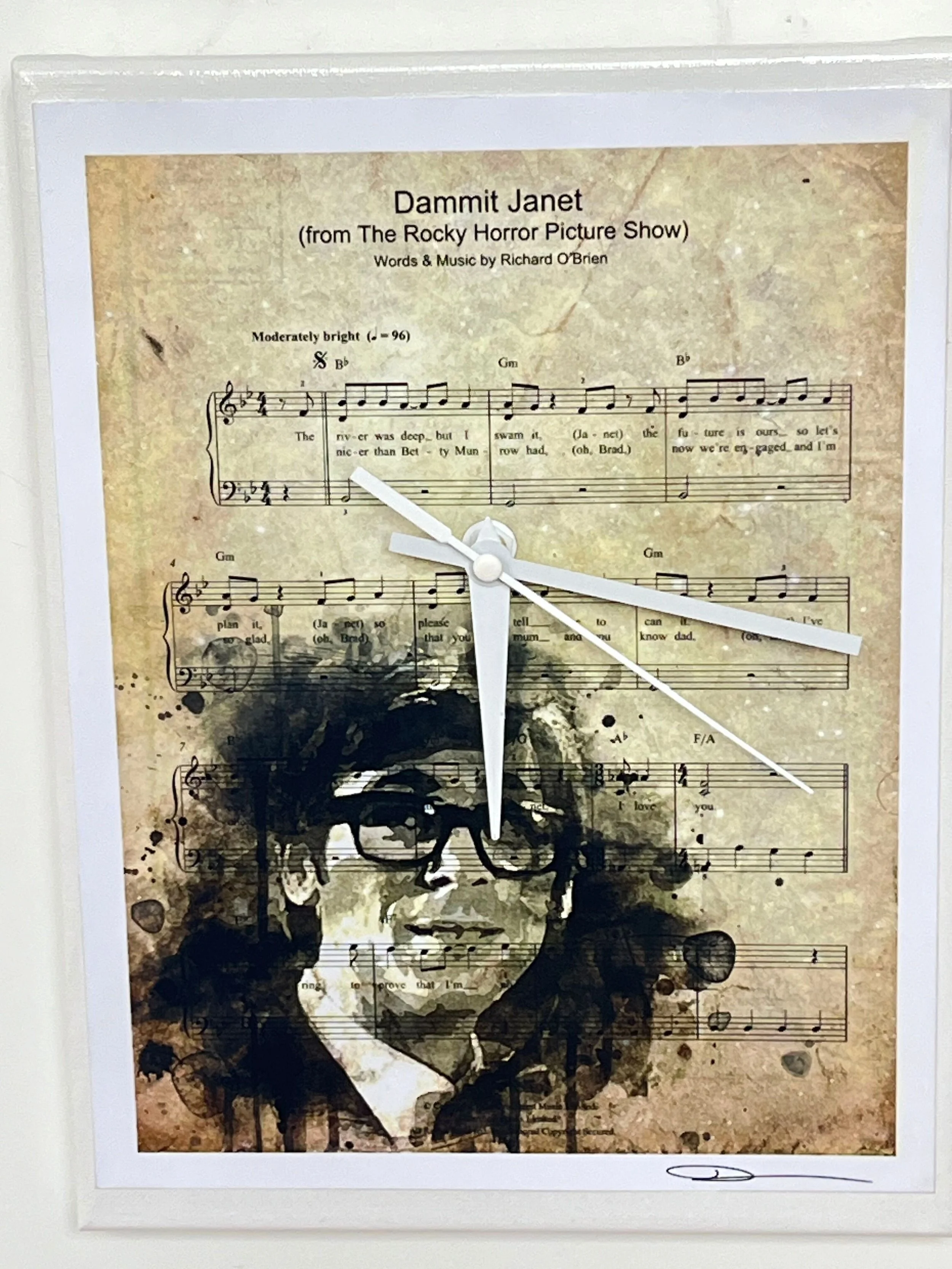 Warped Record Clocks HANDMADE by Barry Bostwick SIGNED and